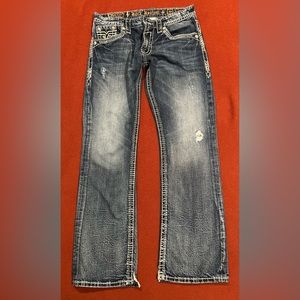 Rock Revival Mens Size 33 Inseam 34 Lewis Boot